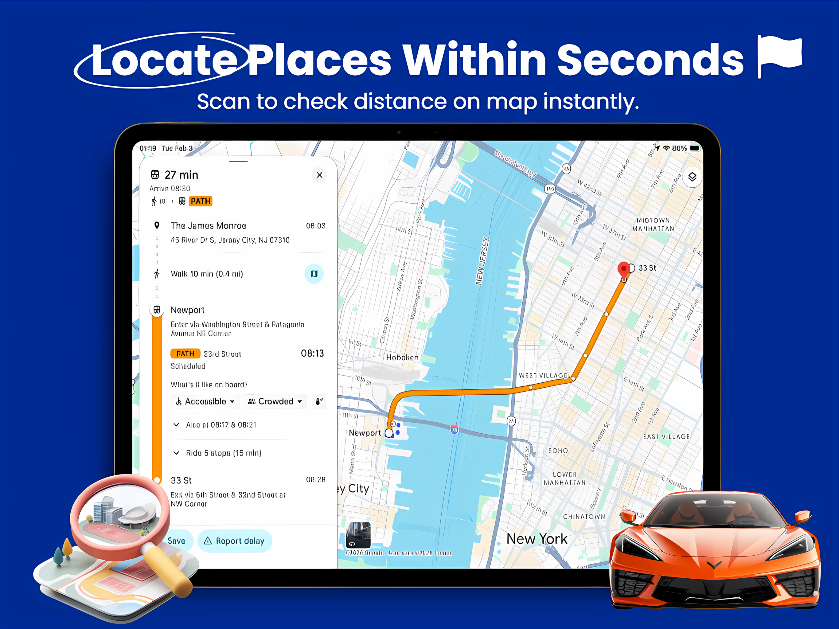 Locate Places Within Seconds